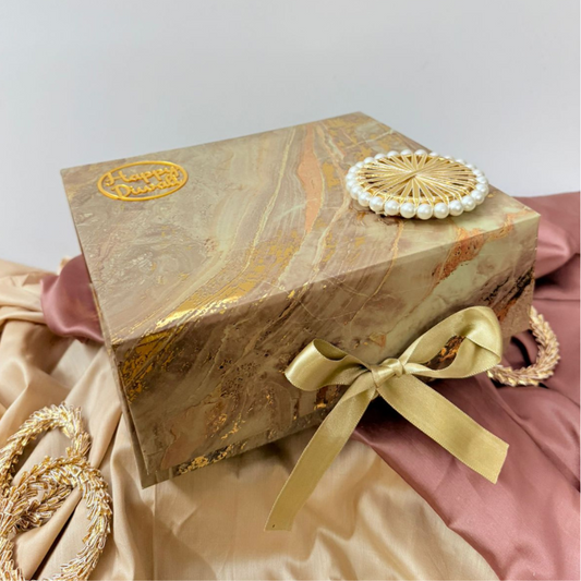 Elegant Spiritual Gift Hamper with Lotus Diyas, Marble Plate & Festive Accessories