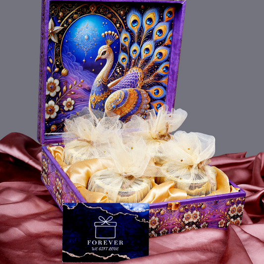 Elegant Peacock-Themed Gift Box – Diwali Special