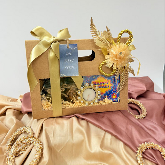 Festive Diwali Gift Bag | Gourmet Treats & Traditional Decor