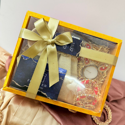 Luxury Festive Gift Hamper with Decorative Diyas, Sweets & Accessories