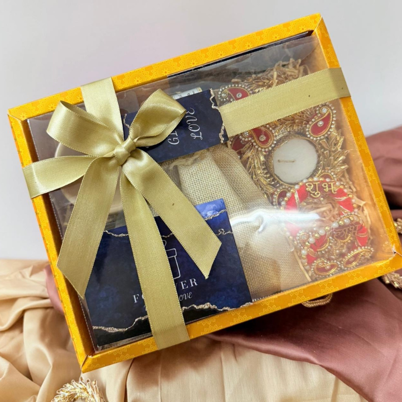 Luxury Festive Gift Hamper with Decorative Diyas, Sweets & Accessories